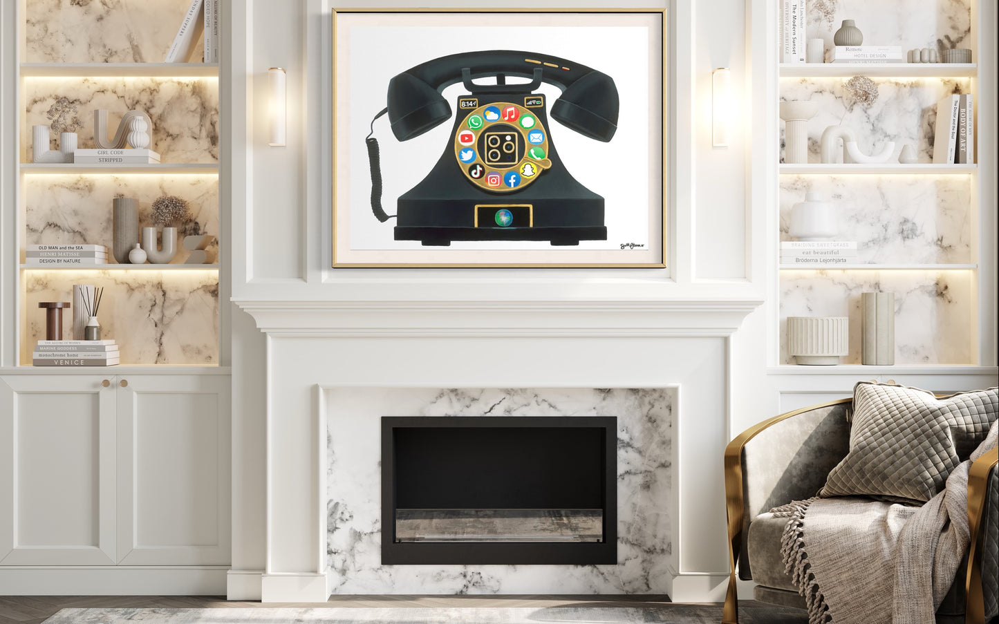 Smart Telephone Limited Edition Giclee Art Print