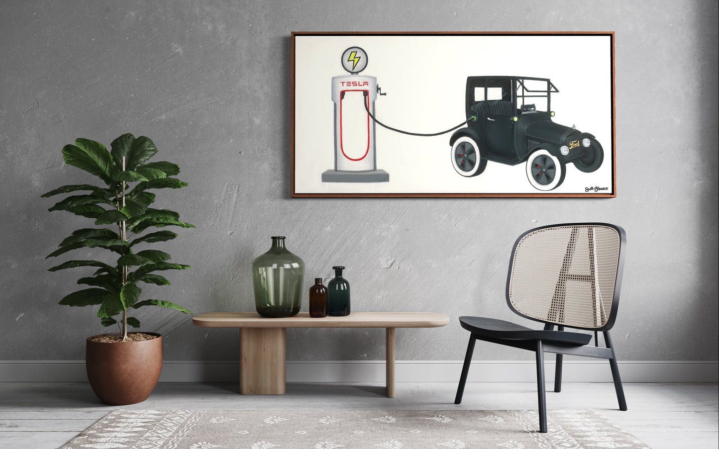 Model T3 Limited Edition Giclee Art Print